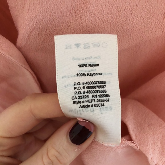 WILFRED FREE Pink Front-Tie Blouse - Picture 9 of 9